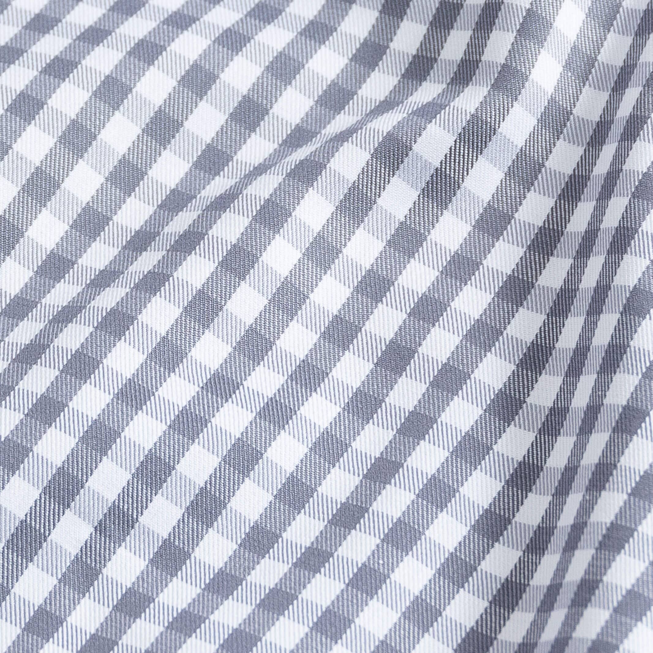 The Grey Thomas Mason Monte Gingham Custom Shirt Custom Dress Shirt- Ledbury