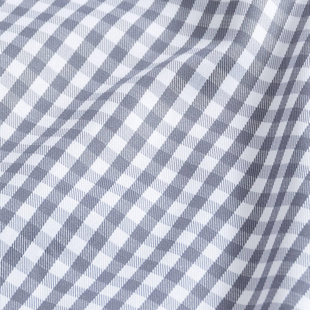 The Grey Thomas Mason Monte Gingham Custom Shirt Custom Dress Shirt- Ledbury