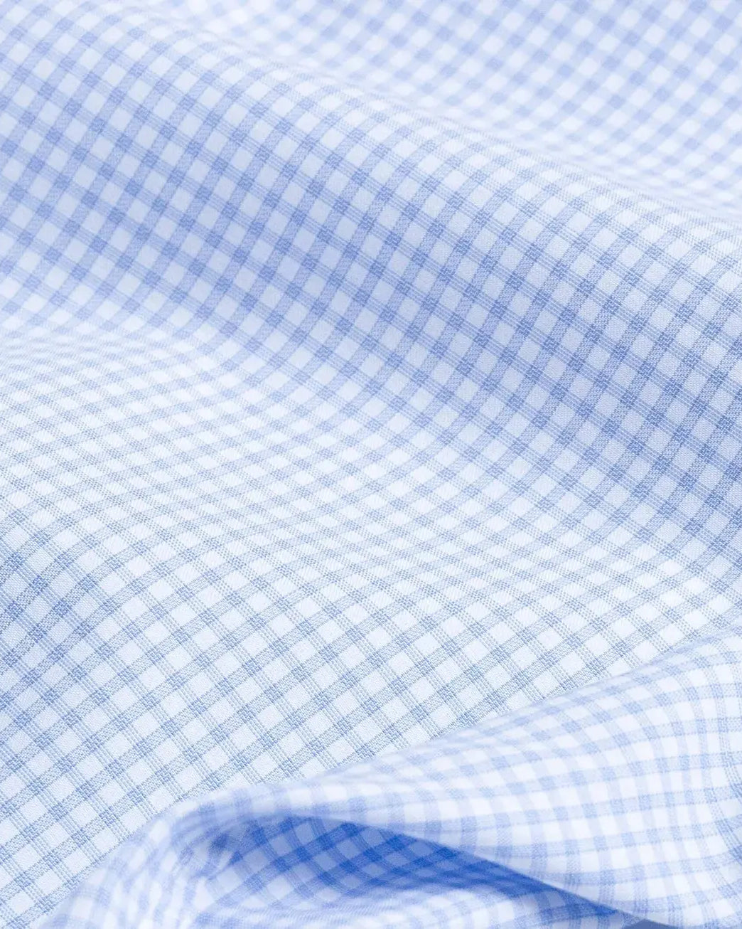 The Blue Kent Gingham Custom Shirt Custom Dress Shirt- Ledbury
