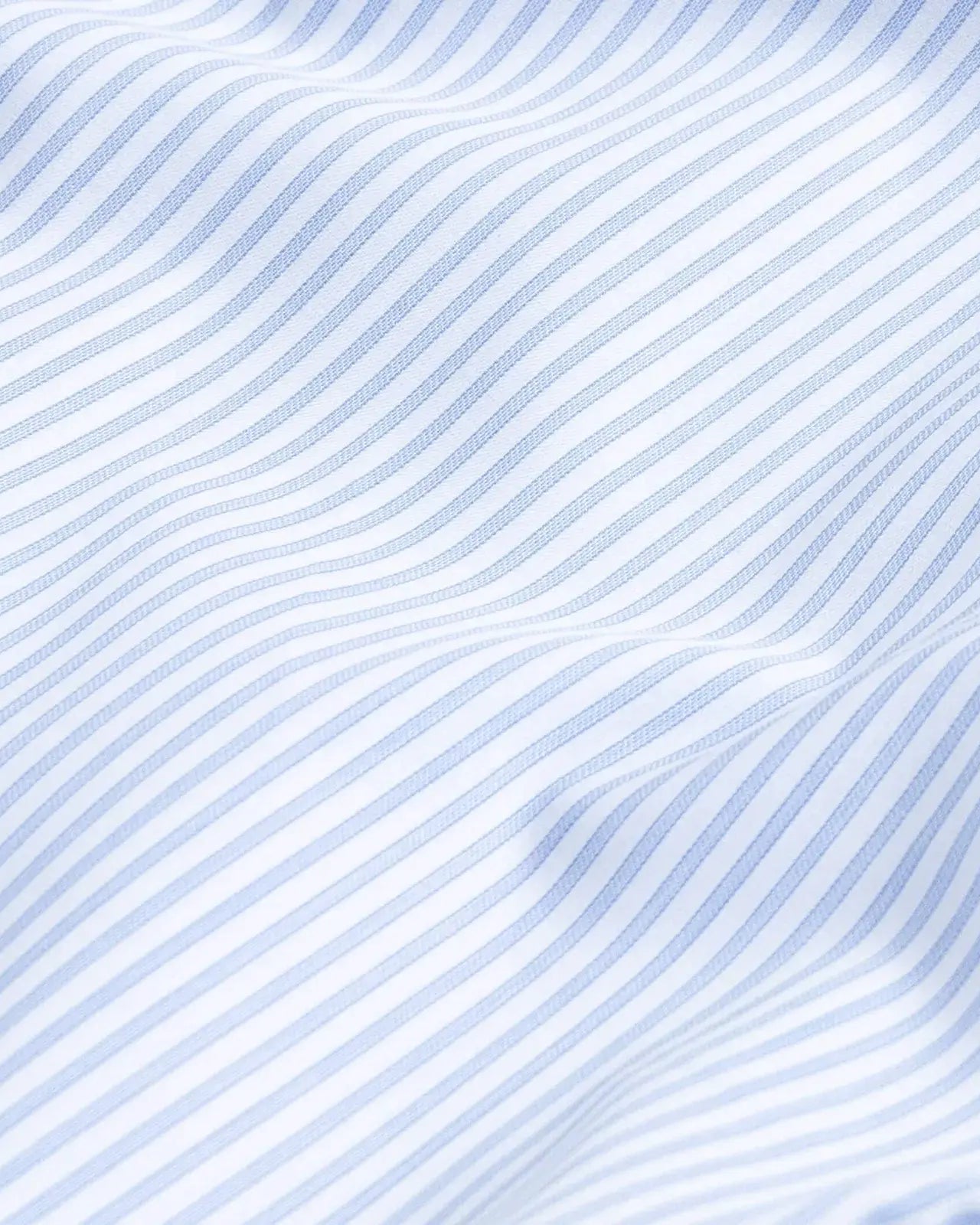 Kent micro-twill fabric close-up - blue stripe pattern texture