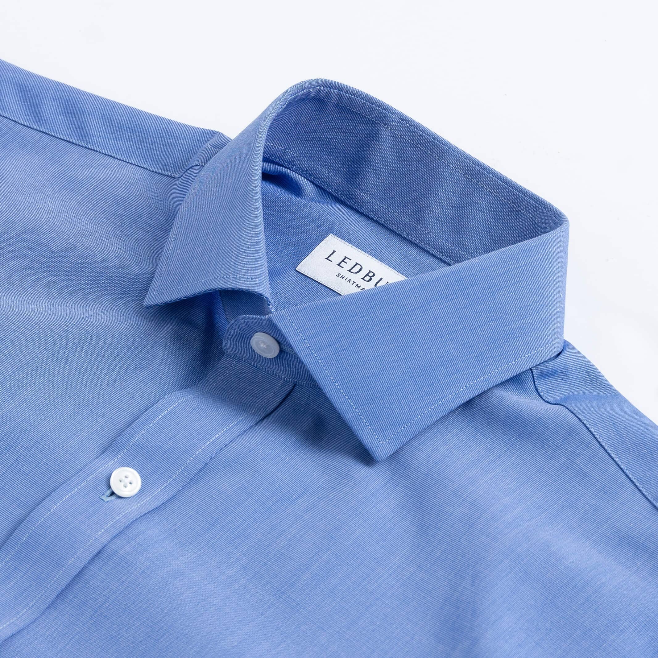 The Blue Pearce End on End Dress Shirt Dress Shirt- Ledbury