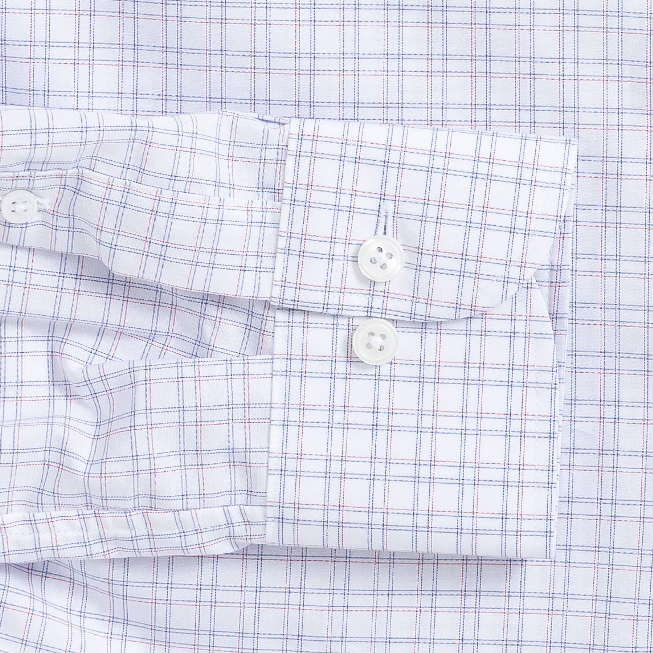 The Red Ottley Check Custom Shirt Custom Dress Shirt- Ledbury