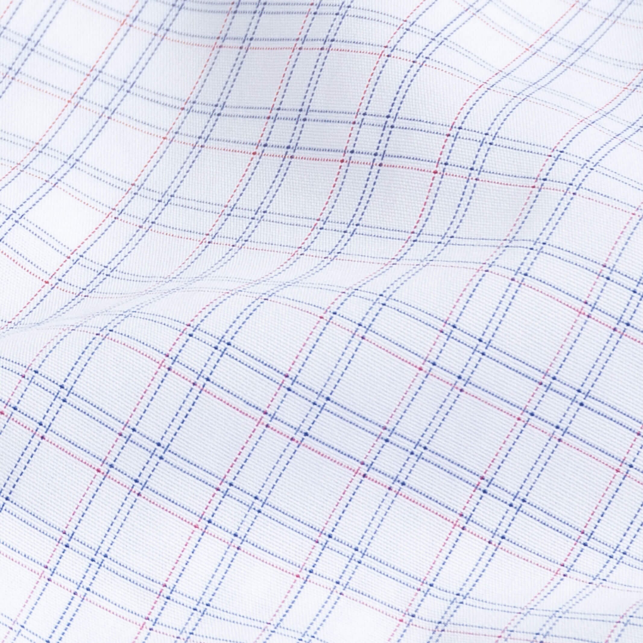 The Red Ottley Check Custom Shirt Custom Dress Shirt- Ledbury
