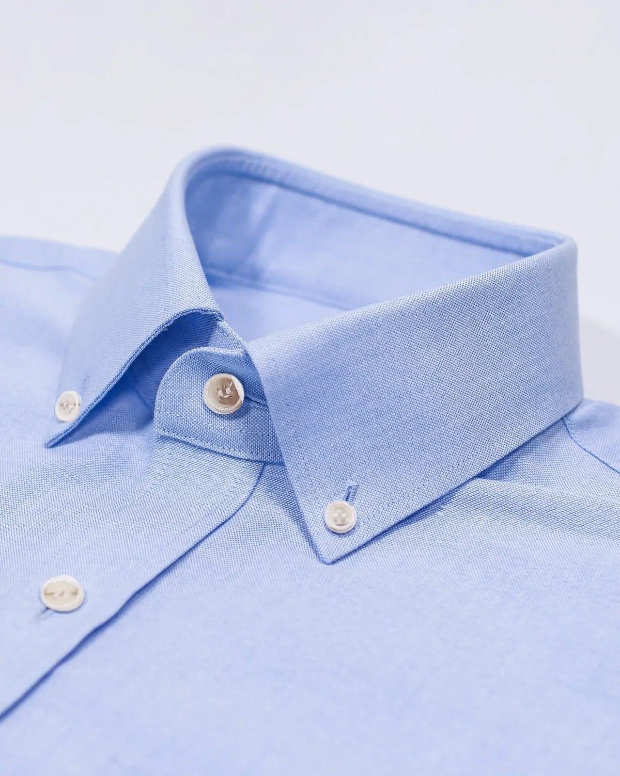The Light Blue Short Sleeve Mayfield Oxford Custom Shirt Custom Short Sleeve Shirt- Ledbury