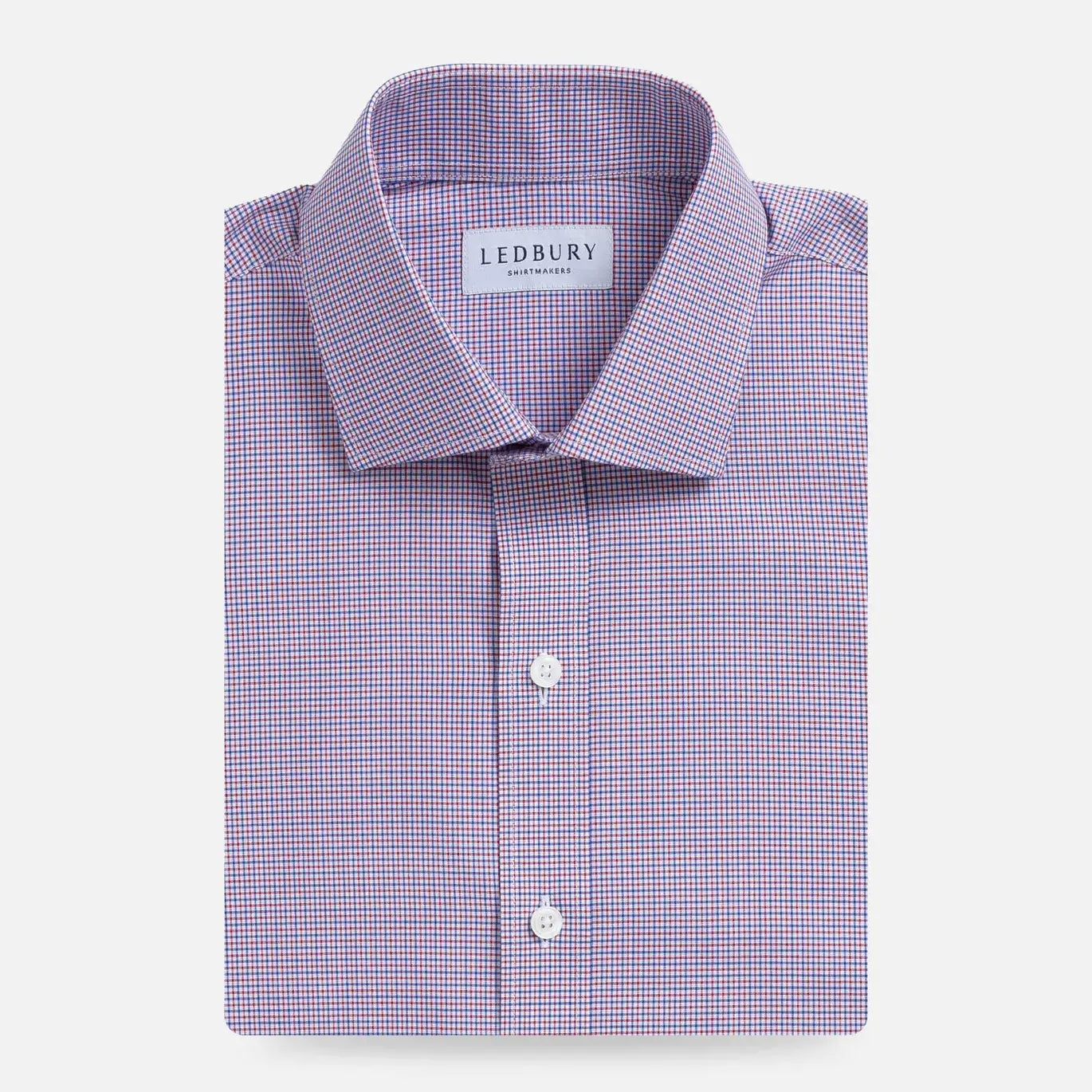 The Red Straub Plaid Custom Shirt Custom Dress Shirt- Ledbury