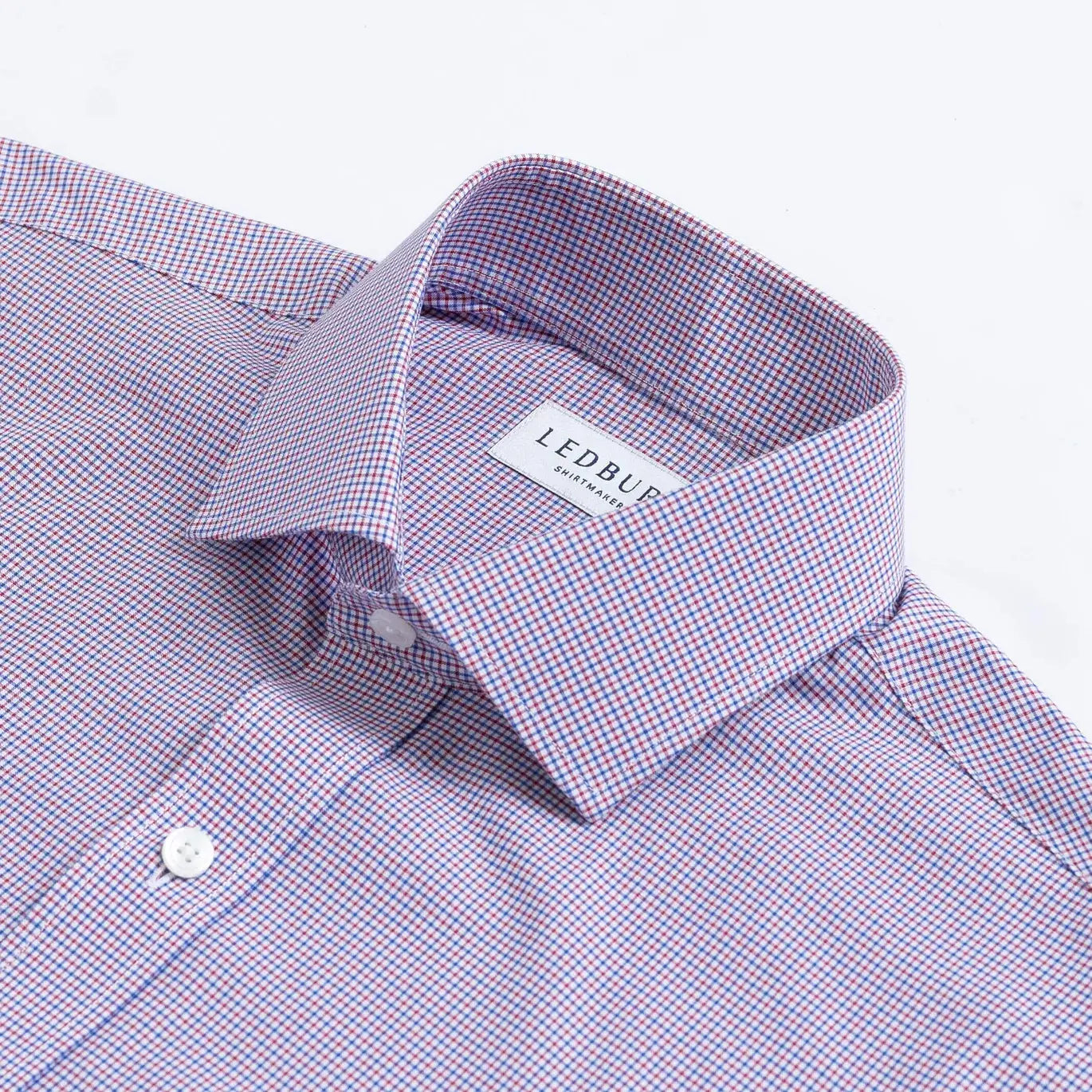 The Red Straub Plaid Custom Shirt Custom Dress Shirt- Ledbury