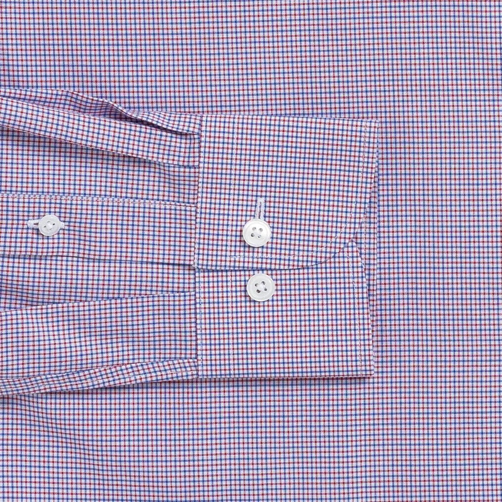 The Red Straub Plaid Custom Shirt Custom Dress Shirt- Ledbury