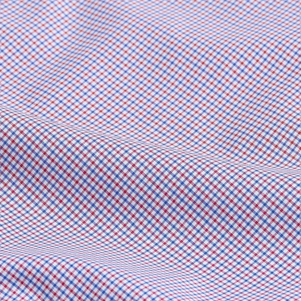 The Red Straub Plaid Custom Shirt Custom Dress Shirt- Ledbury