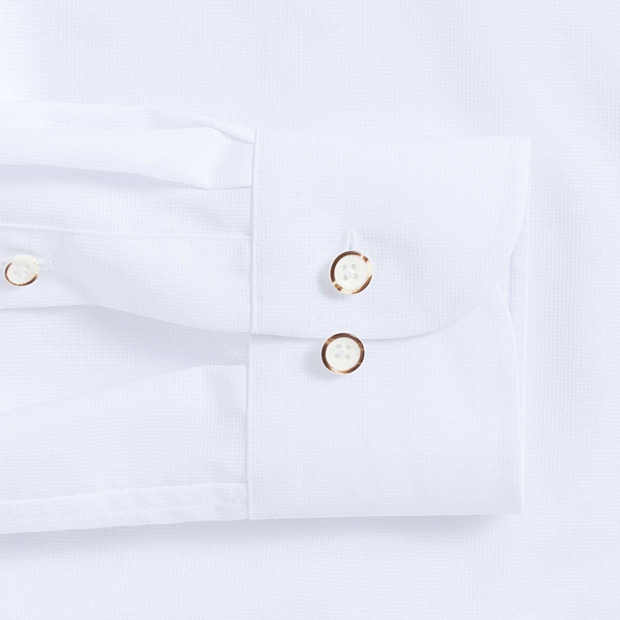 The White Evans Wrinkle Resistant Oxford Custom Shirt Custom Dress Shirt- Ledbury