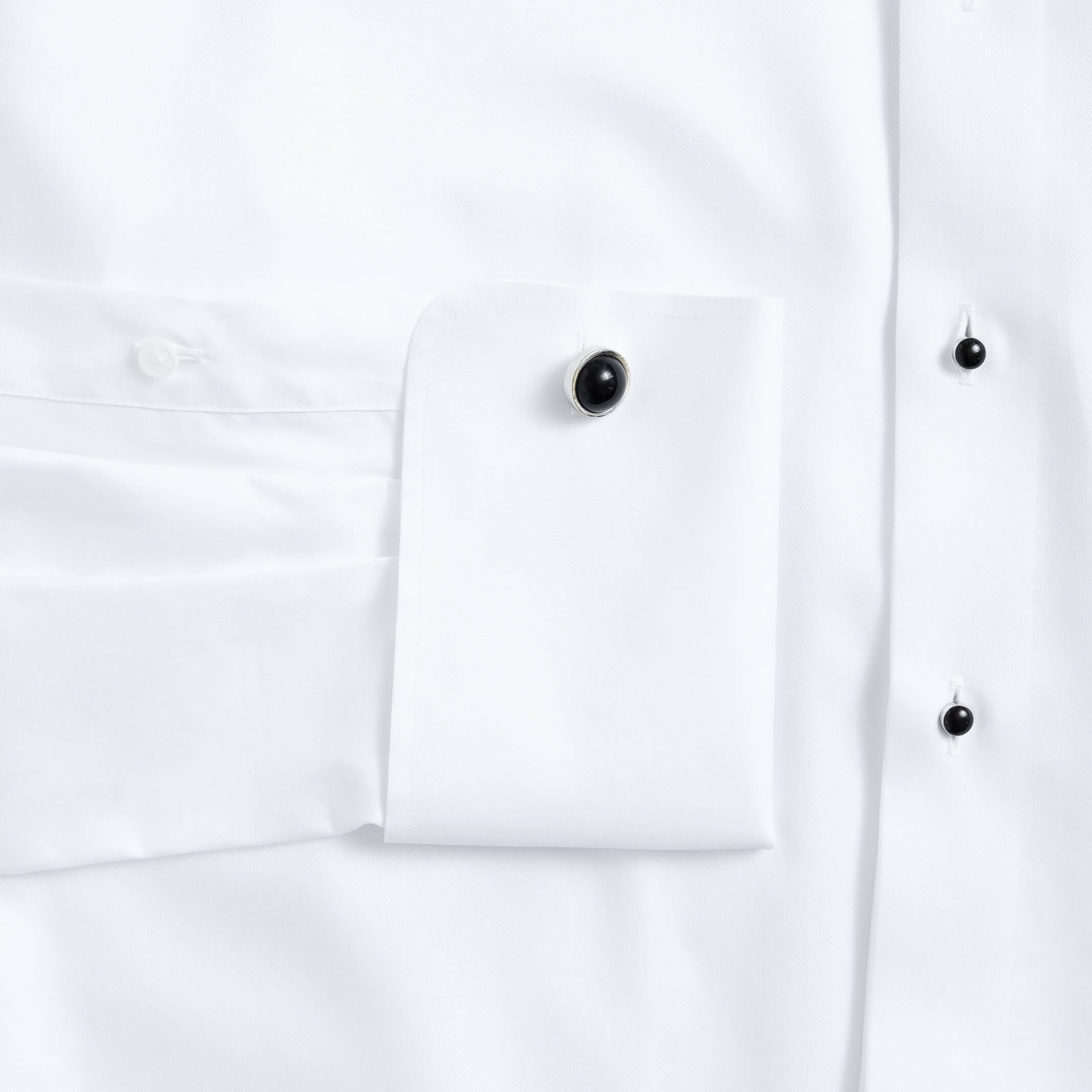 The White Sanders Tuxedo Non Iron Custom Shirt Custom Dress Shirt- Ledbury