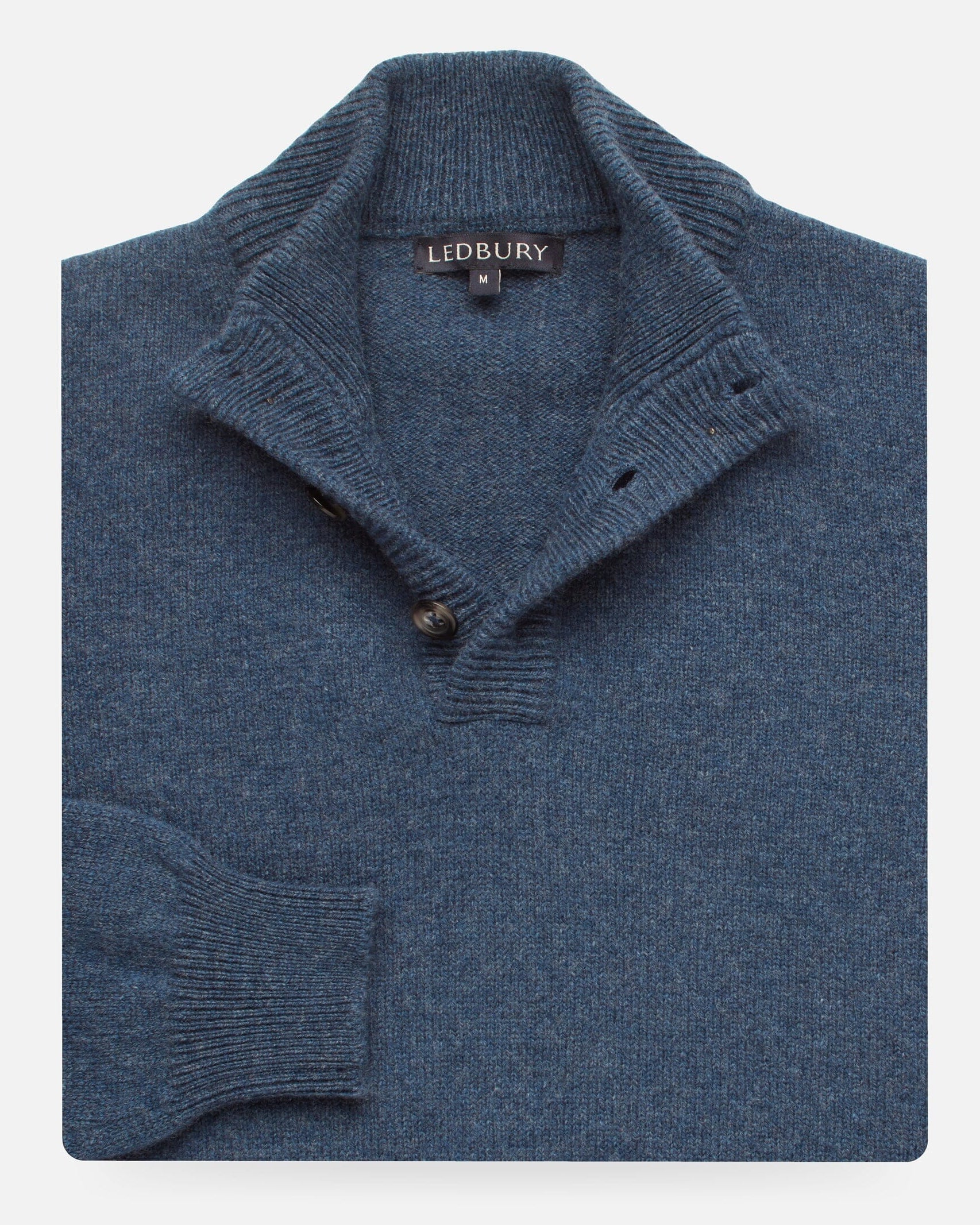 The Blue Heather Brewer Mock Neck Sweater Sweater- Ledbury