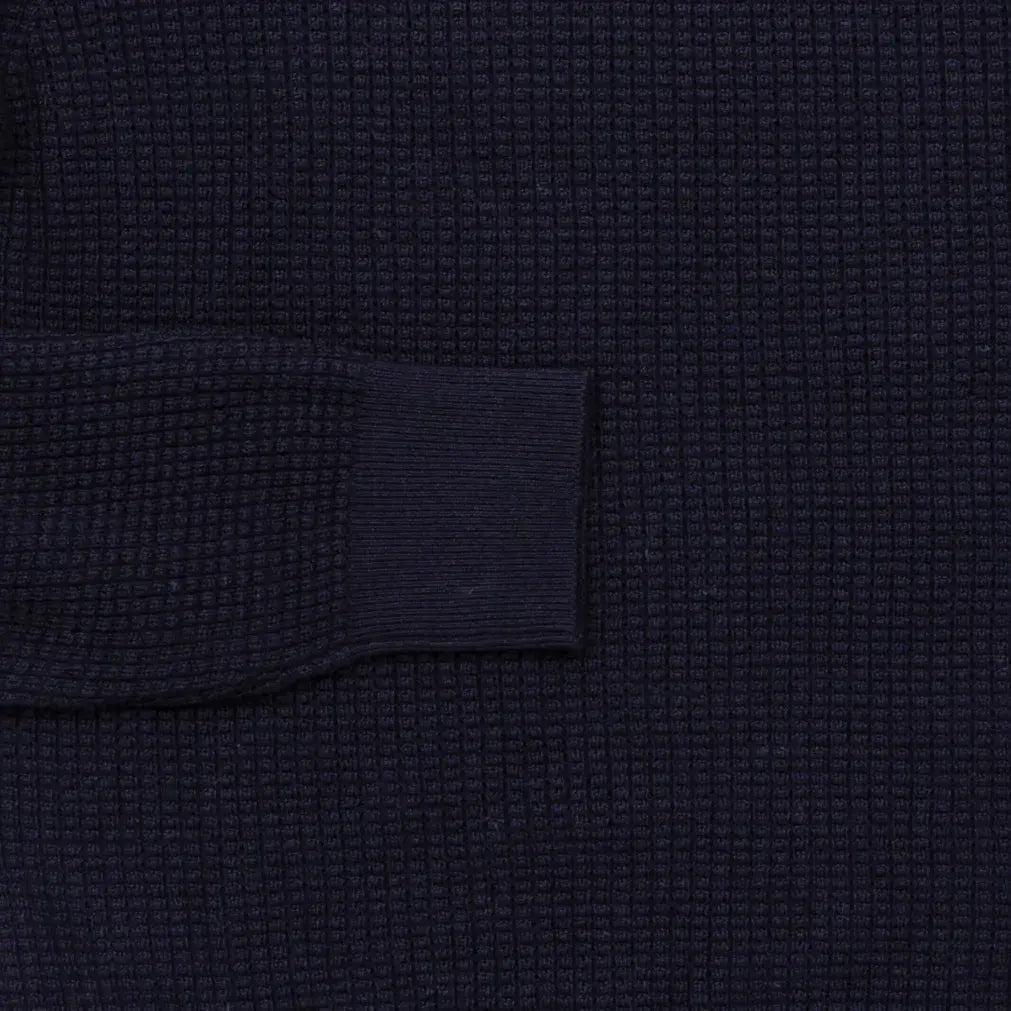 The Navy Walden Thermal Crew Sweater Sweater- Ledbury