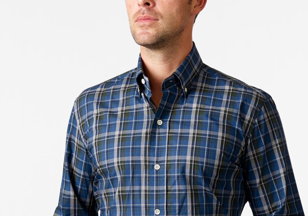 The Grey Aldrich Plaid Casual Shirt Casual Shirt- Ledbury