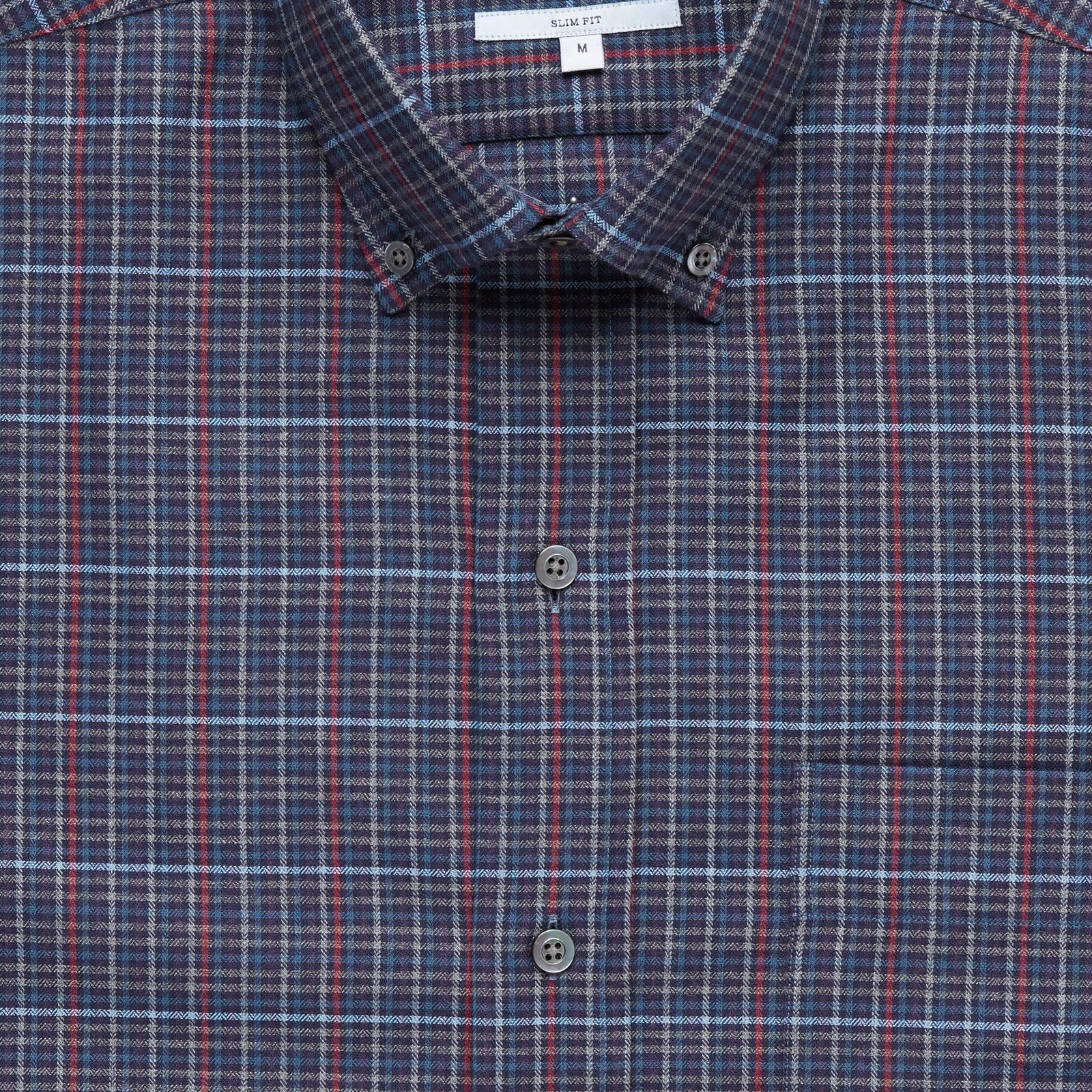 The Navy Palmyra Check Casual Shirt Casual Shirt- Ledbury