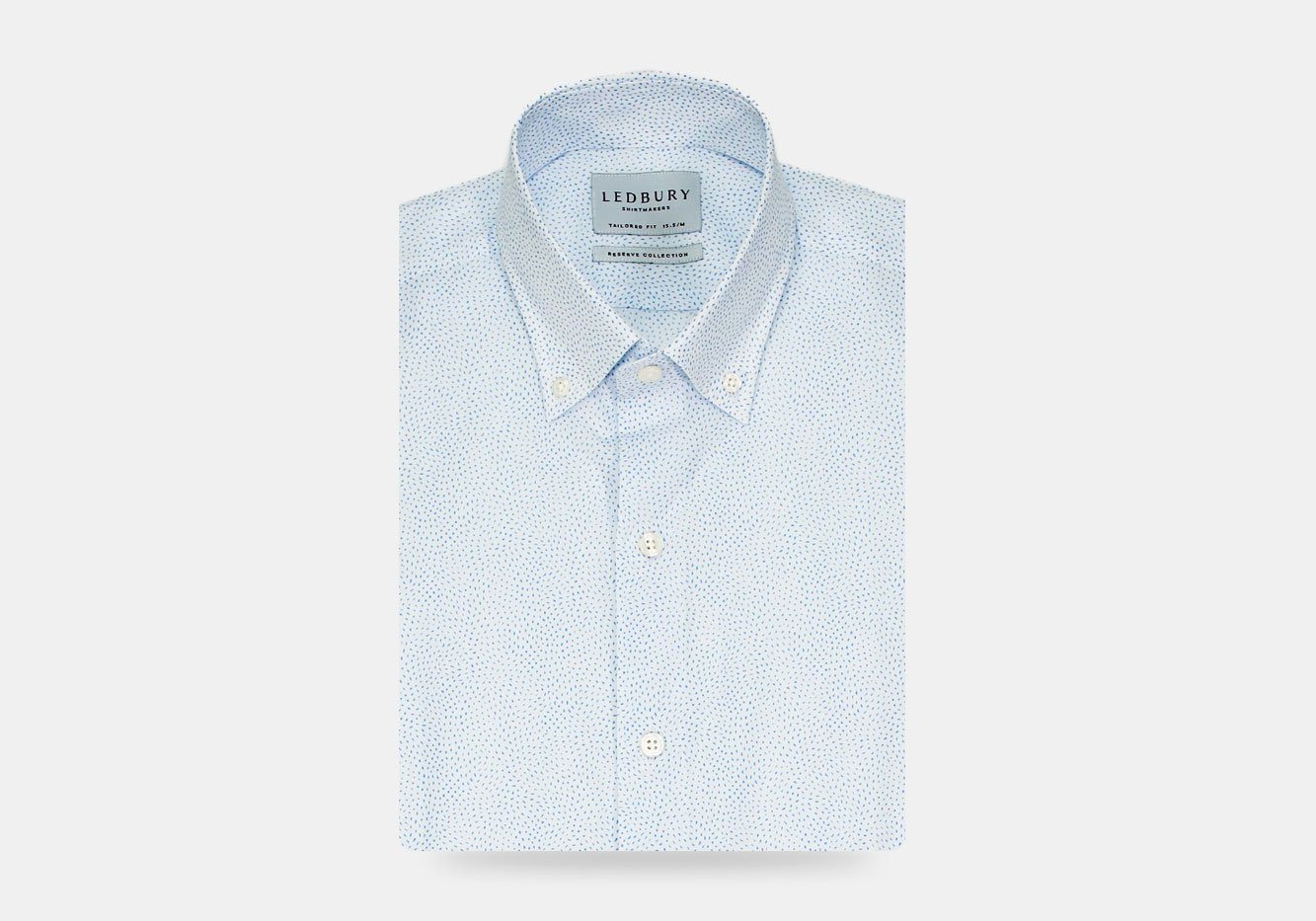 The White Short Sleeve Buchard Print Casual Shirt Short Sleeve- Ledbury