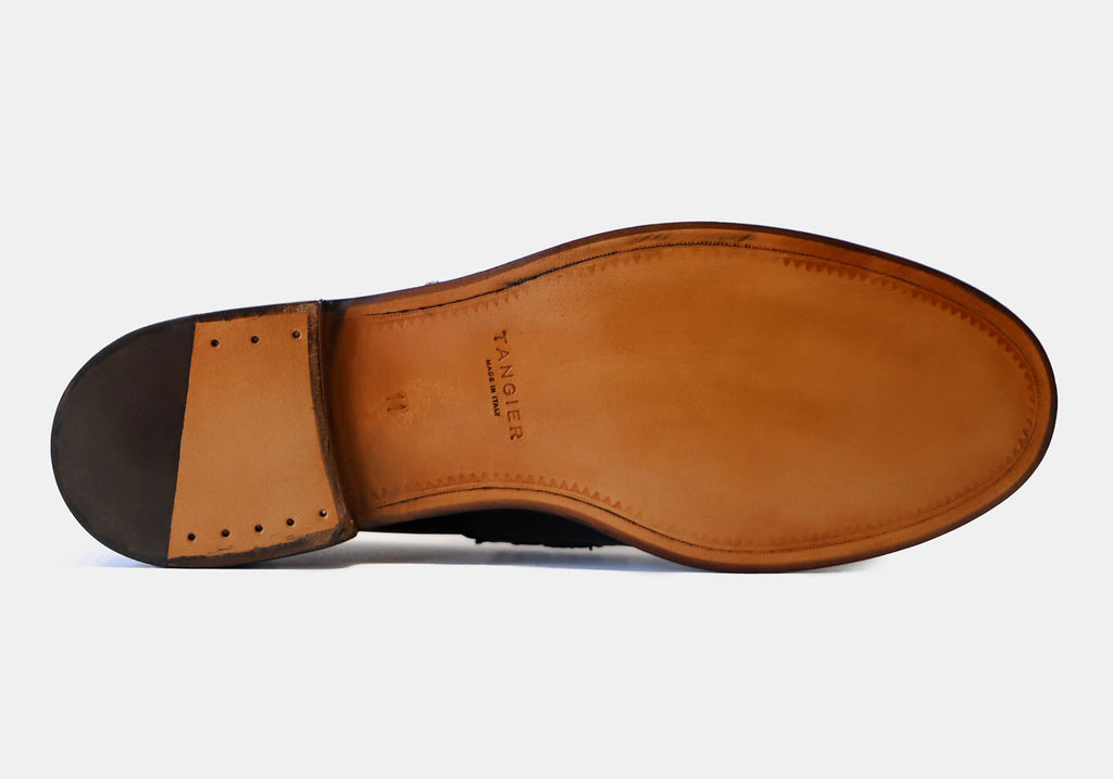 Tangier Black Beckett Leather Loafer Footwear- Ledbury