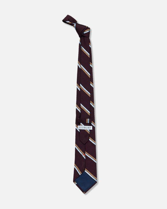 The Currant Rochelle Stripe Tie Tie- Ledbury