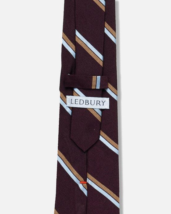 The Currant Rochelle Stripe Tie Tie- Ledbury