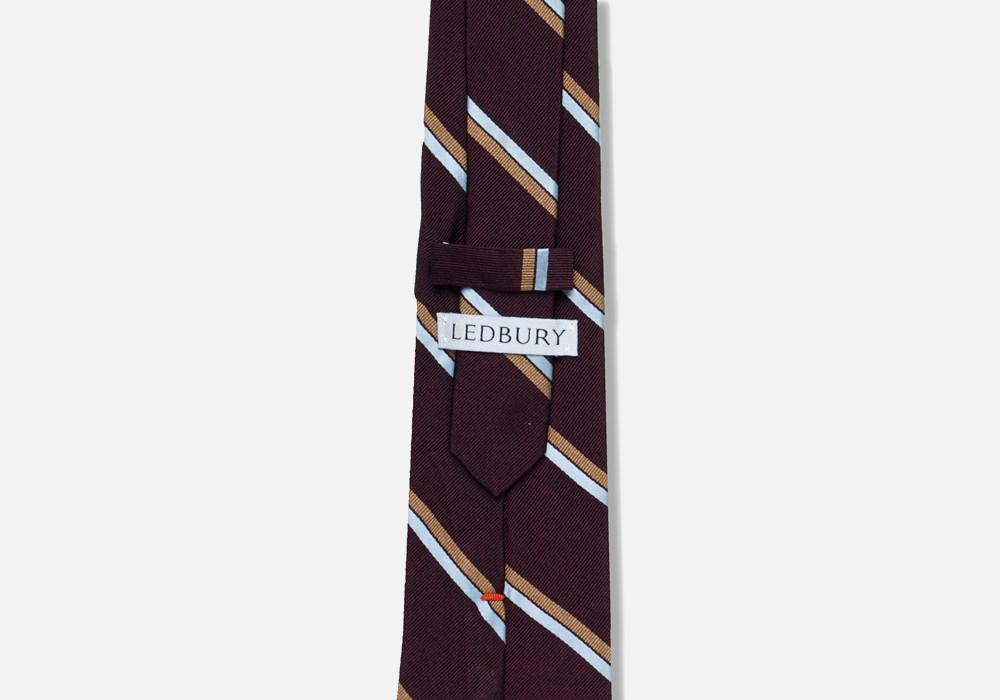 The Currant Rochelle Stripe Tie Tie- Ledbury