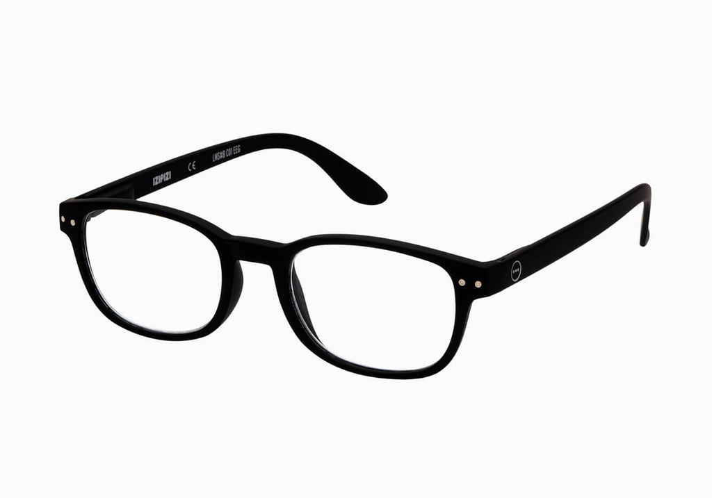 Izipizi Rectangular Black Readers Glasses- Ledbury