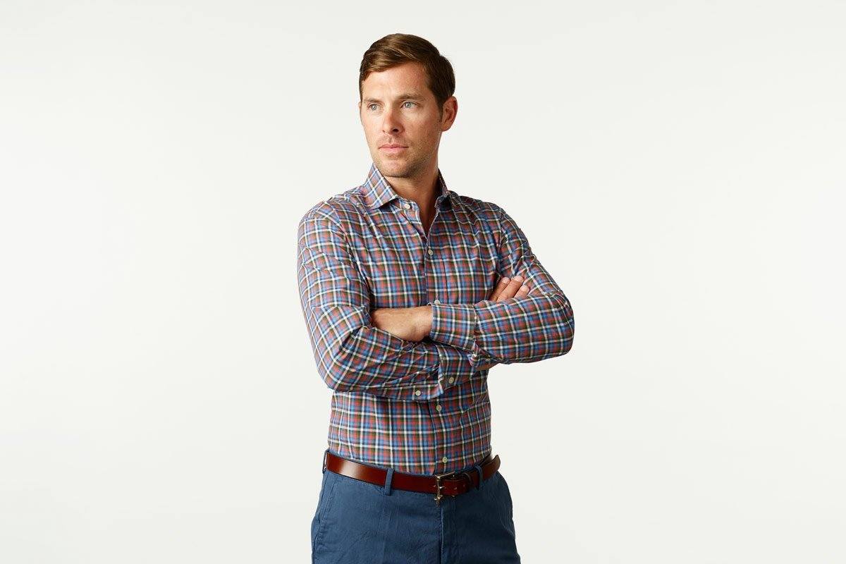 The Green Kirby Gingham Casual Shirt Casual Shirt- Ledbury