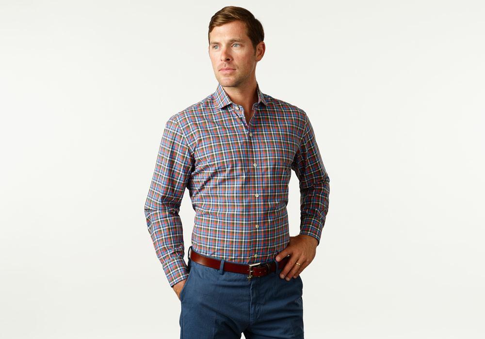 The Green Kirby Gingham Casual Shirt Casual Shirt- Ledbury