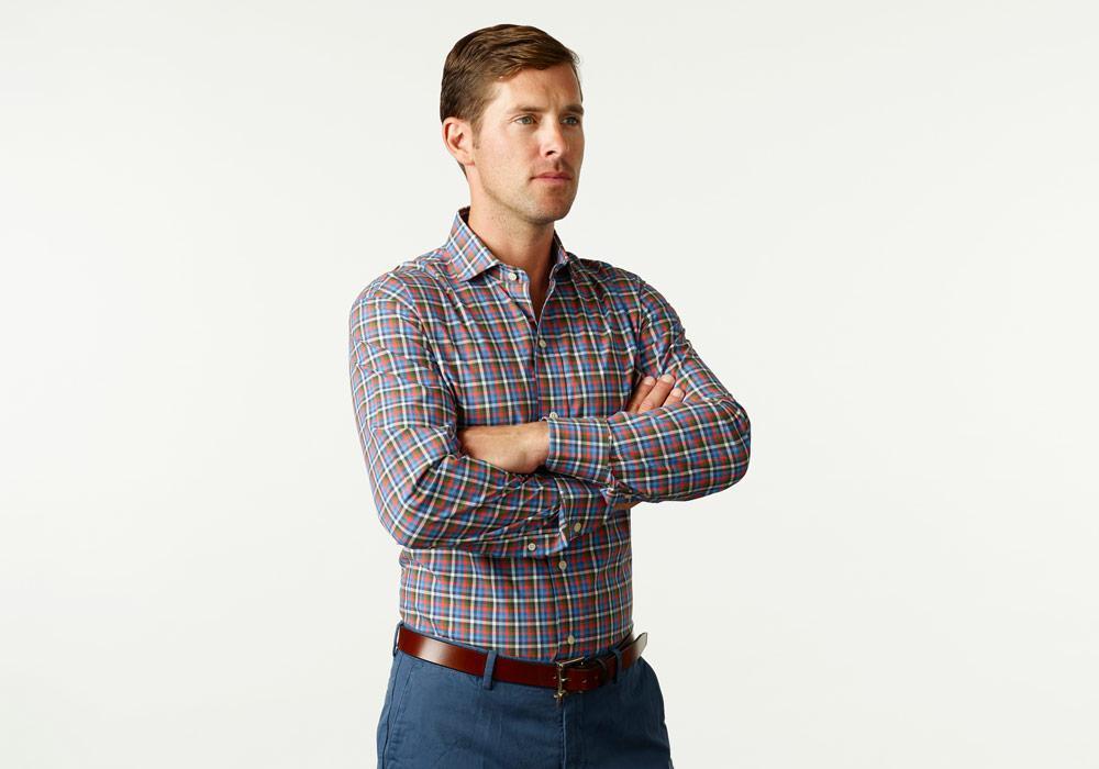 The Green Kirby Gingham Casual Shirt Casual Shirt- Ledbury