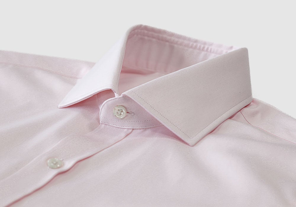The Pink Fine Twill Spread Dress Shirt Dress Shirt- Ledbury