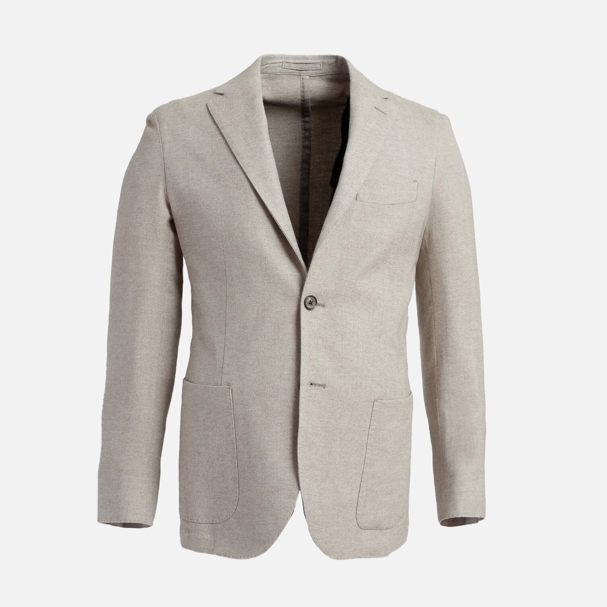 The Khaki Abbington Herringbone Sportcoat Sport Coat- Ledbury