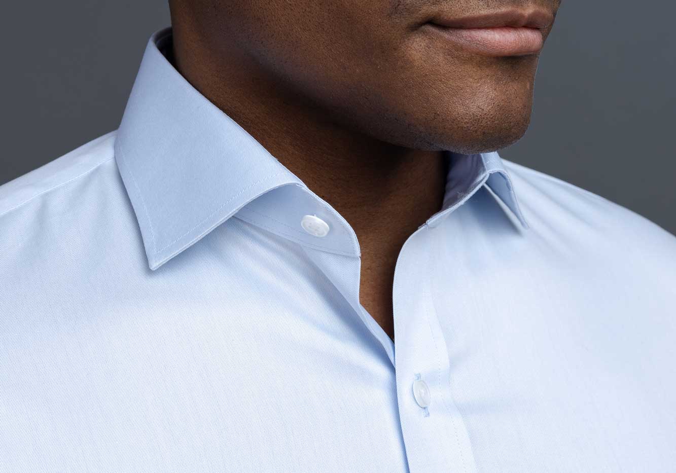 The Light Blue Adler Custom Shirt Custom Dress Shirt- Ledbury