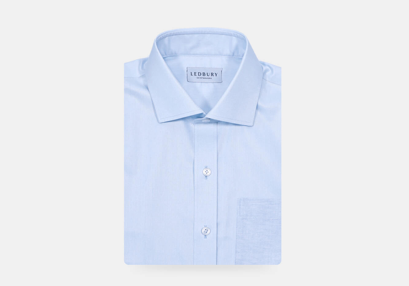 The Light Blue Adler Custom Shirt Custom Dress Shirt- Ledbury