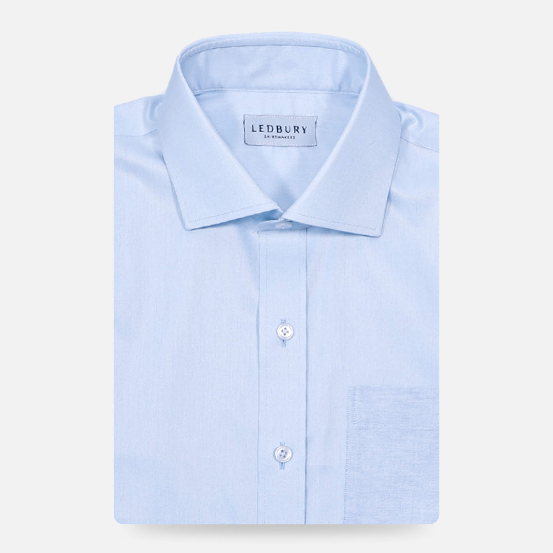 The Light Blue Adler Custom Shirt Custom Dress Shirt- Ledbury
