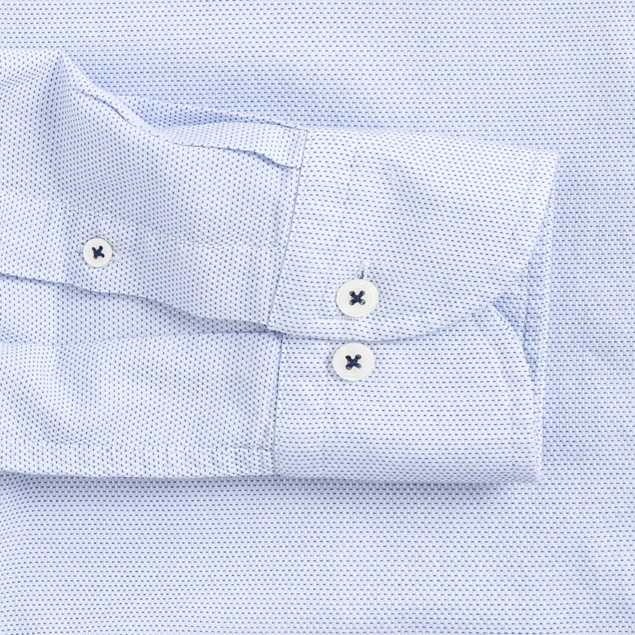 The Light Blue Albright Dot Soft Shirt Dress Shirt- Ledbury