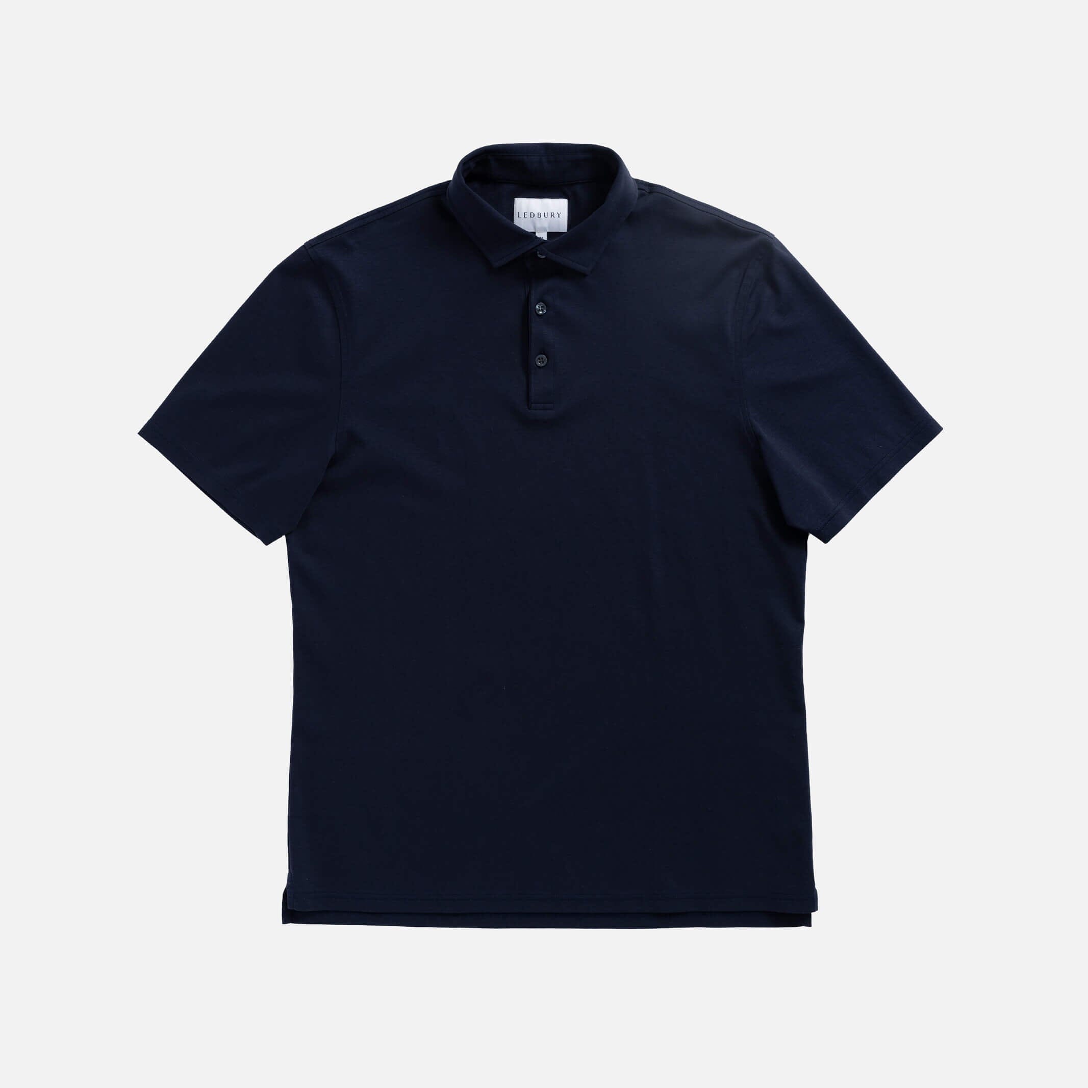 The Navy Arlon Knit Custom Polo Custom Polo- Ledbury
