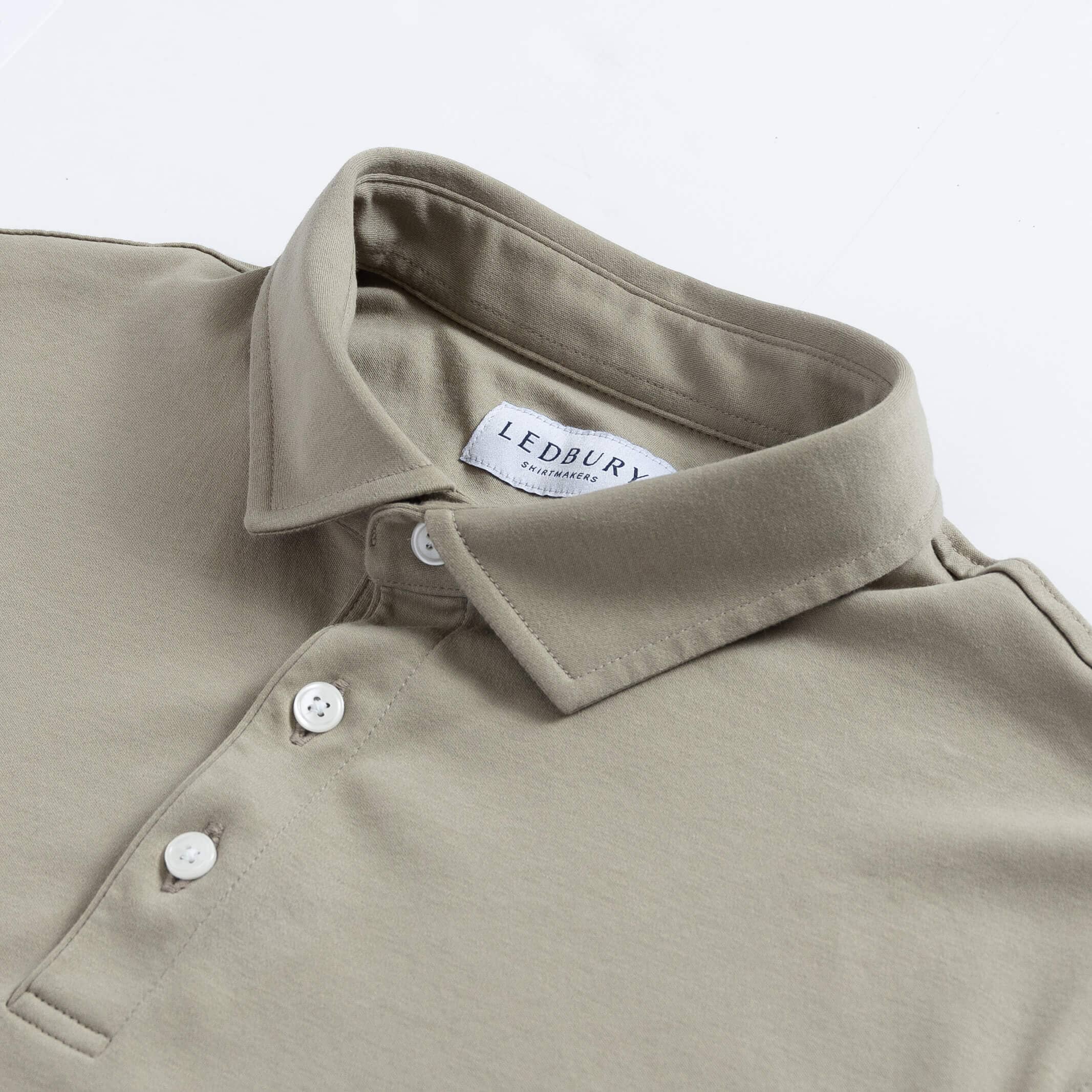 The Tan Arlon Knit Custom Polo Custom Polo- Ledbury