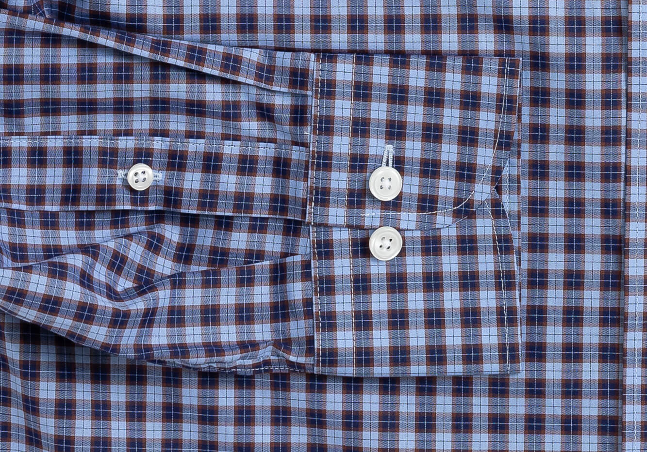 The Blue Parsons Check Custom Shirt Custom Dress Shirt- Ledbury