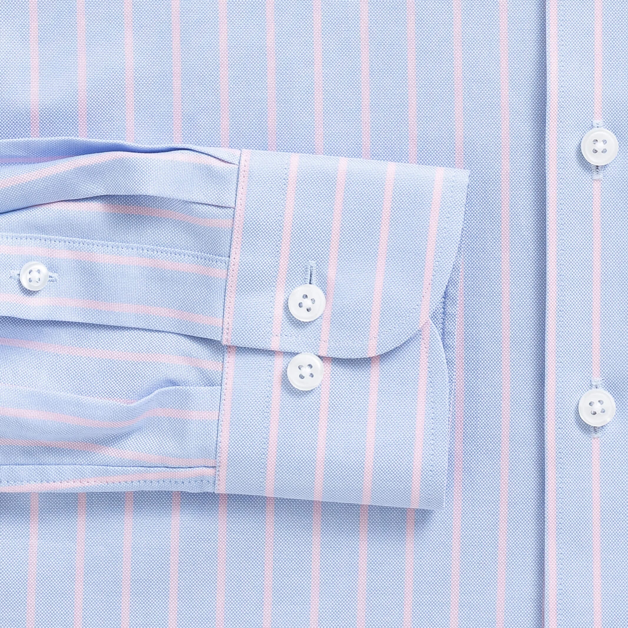 The Light Blue Brentford Oxford Stripe Custom Shirt Custom Casual Shirt- Ledbury