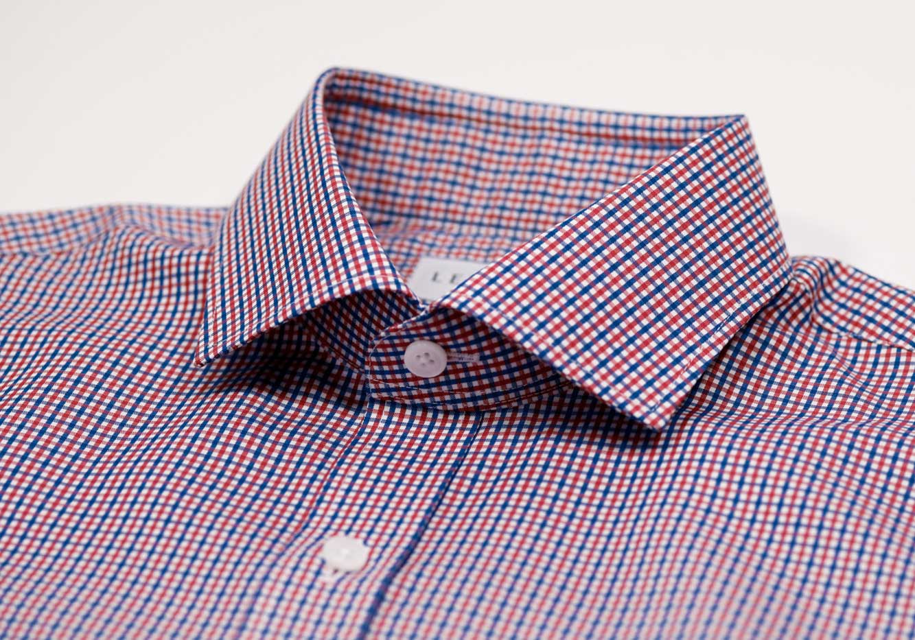 The Red Bressett Tattersall Custom Shirt Custom Dress Shirt- Ledbury