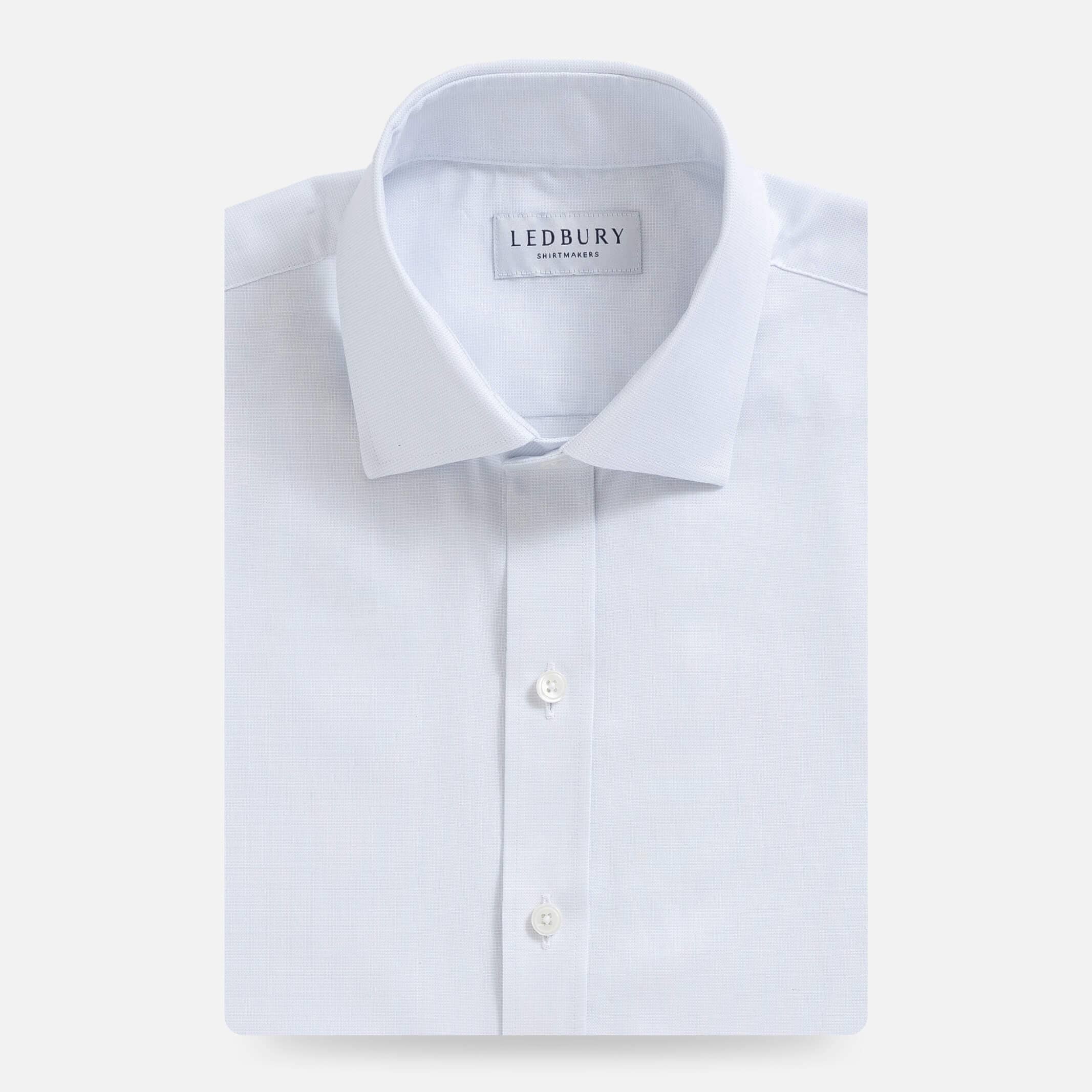 The White Carter Panama Oxford Custom Shirt Custom Dress Shirt- Ledbury