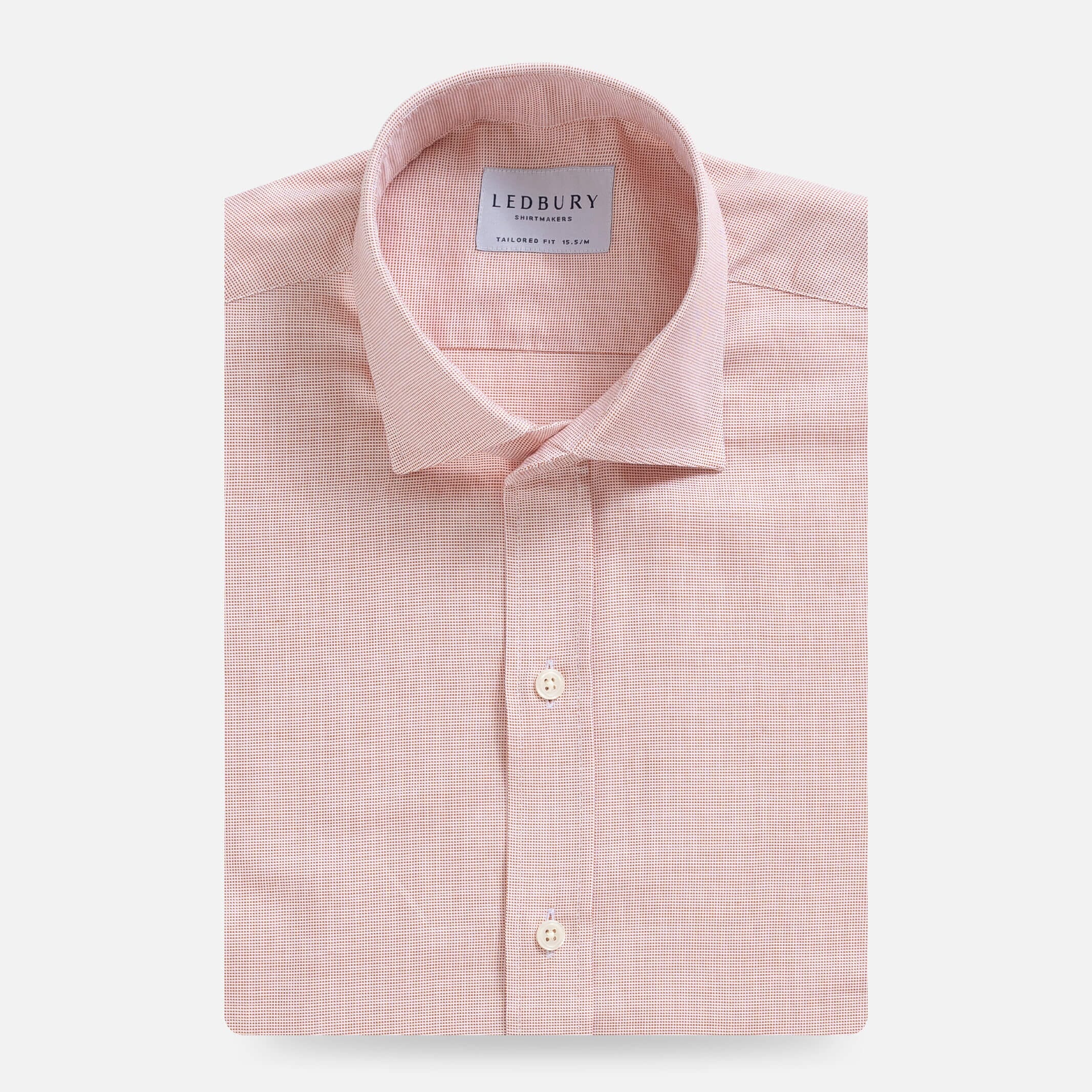 The Orange Carter Panama Oxford Custom Shirt Custom Dress Shirt- Ledbury
