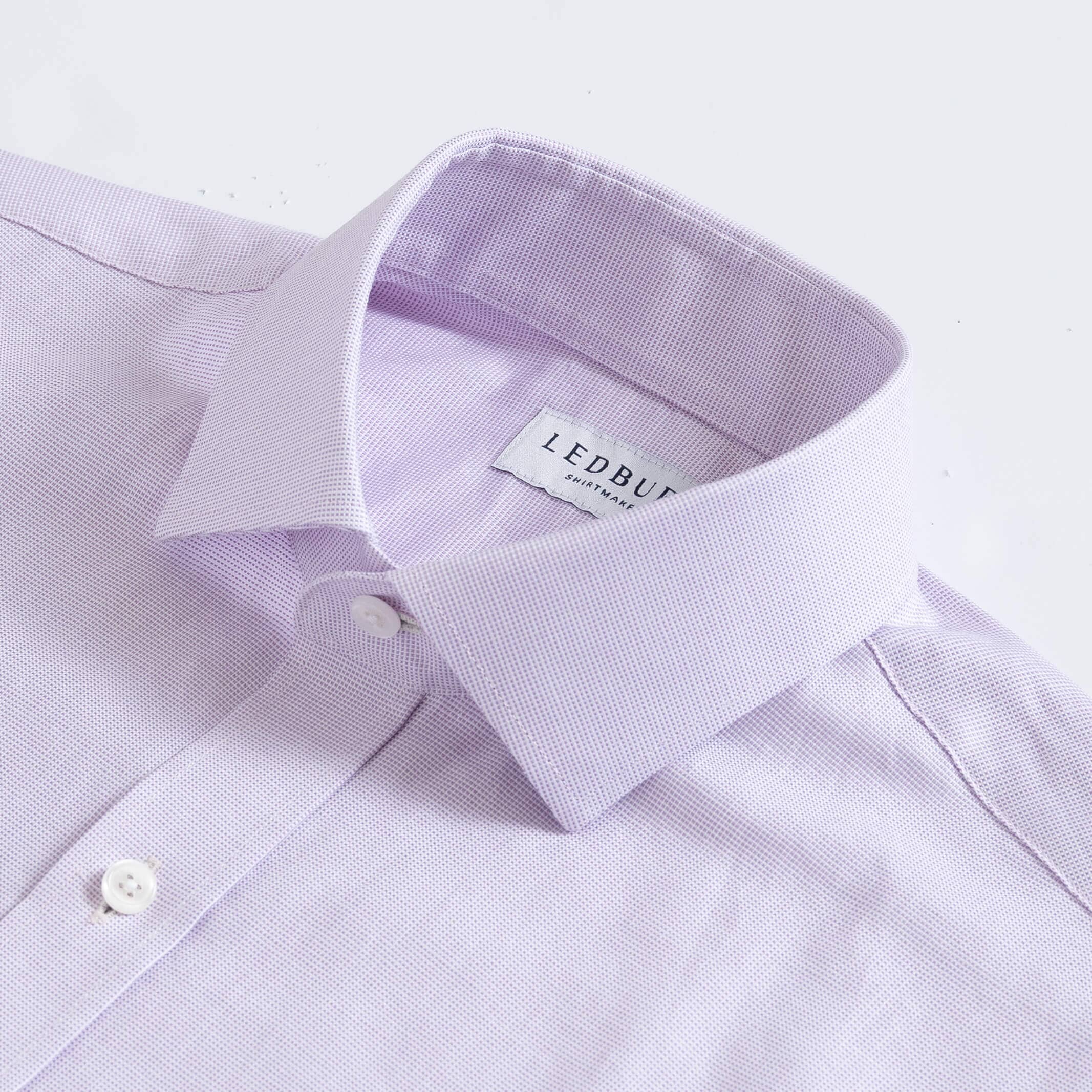 The Lavender Carter Panama Oxford Custom Shirt Custom Dress Shirt- Ledbury