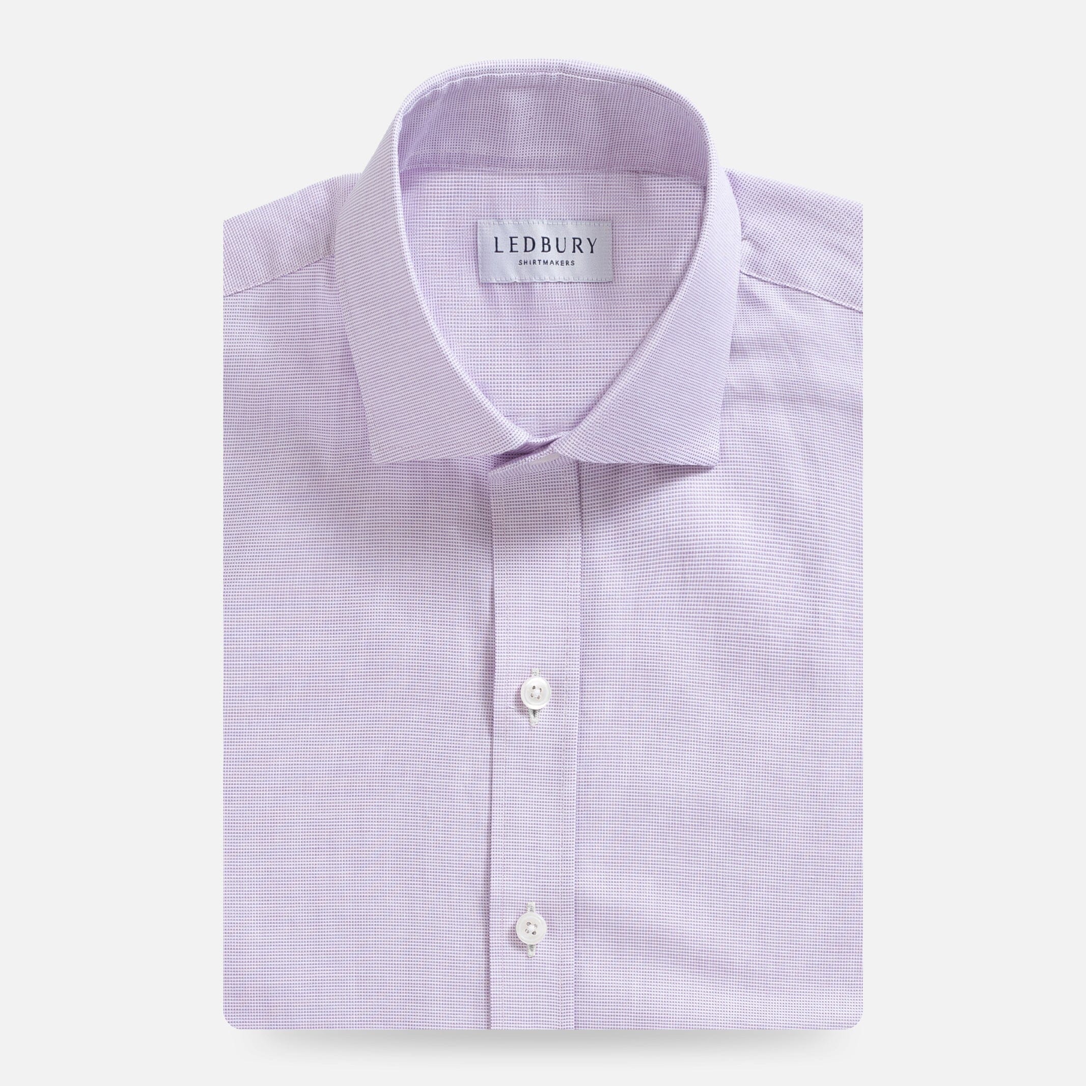 The Lavender Carter Panama Oxford Custom Shirt Custom Dress Shirt- Ledbury