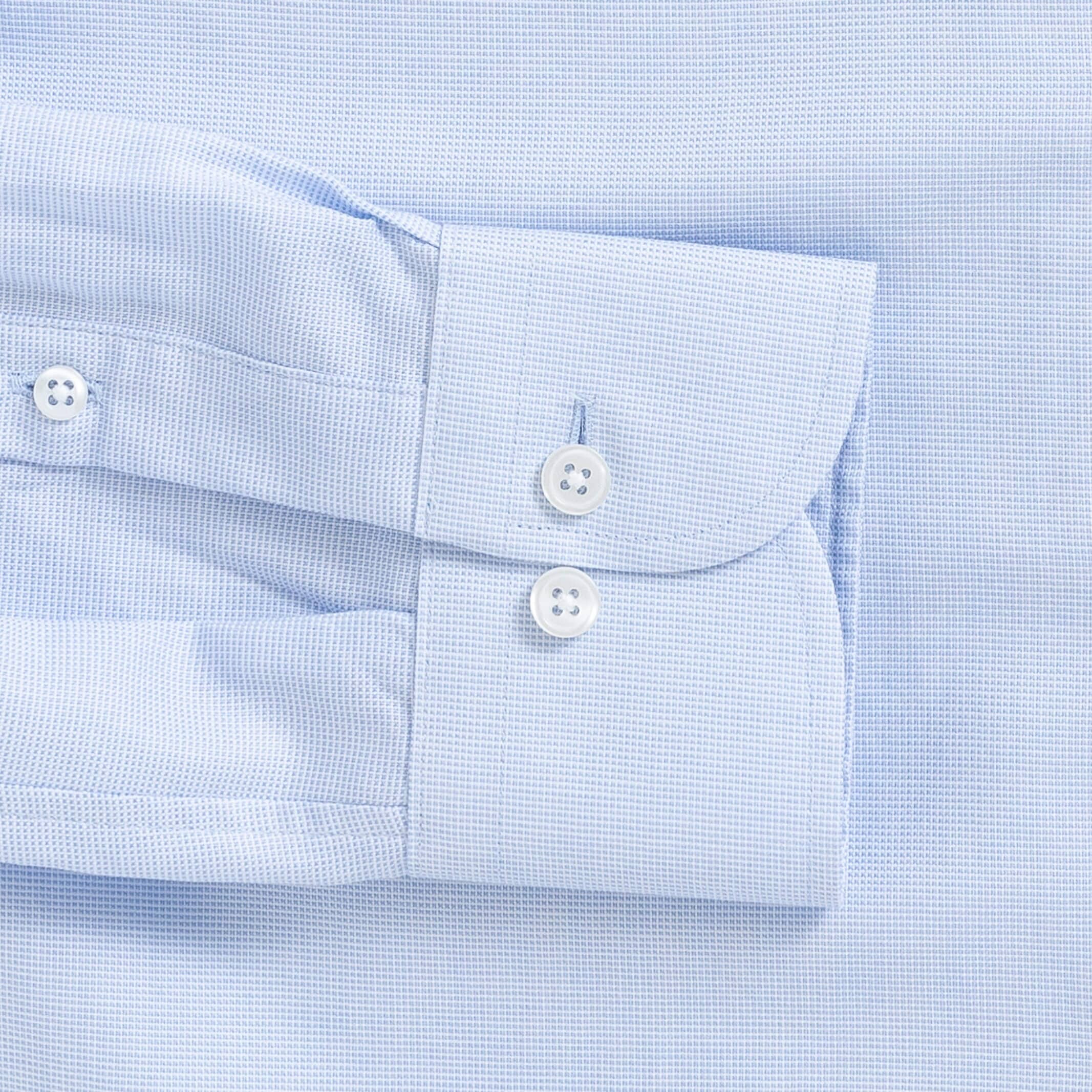 The Light Blue Carter Panama Oxford Custom Shirt Custom Dress Shirt- Ledbury