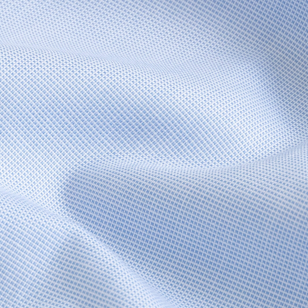 The Light Blue Carter Panama Oxford Custom Shirt Custom Dress Shirt- Ledbury