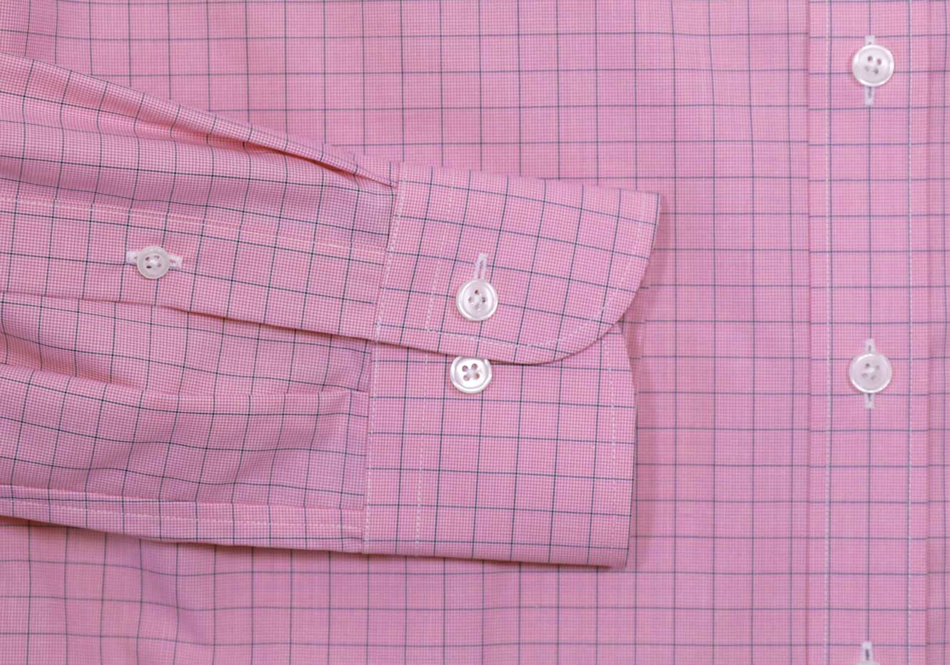 The Pink Clarendon Check Custom Shirt Custom Dress Shirt- Ledbury
