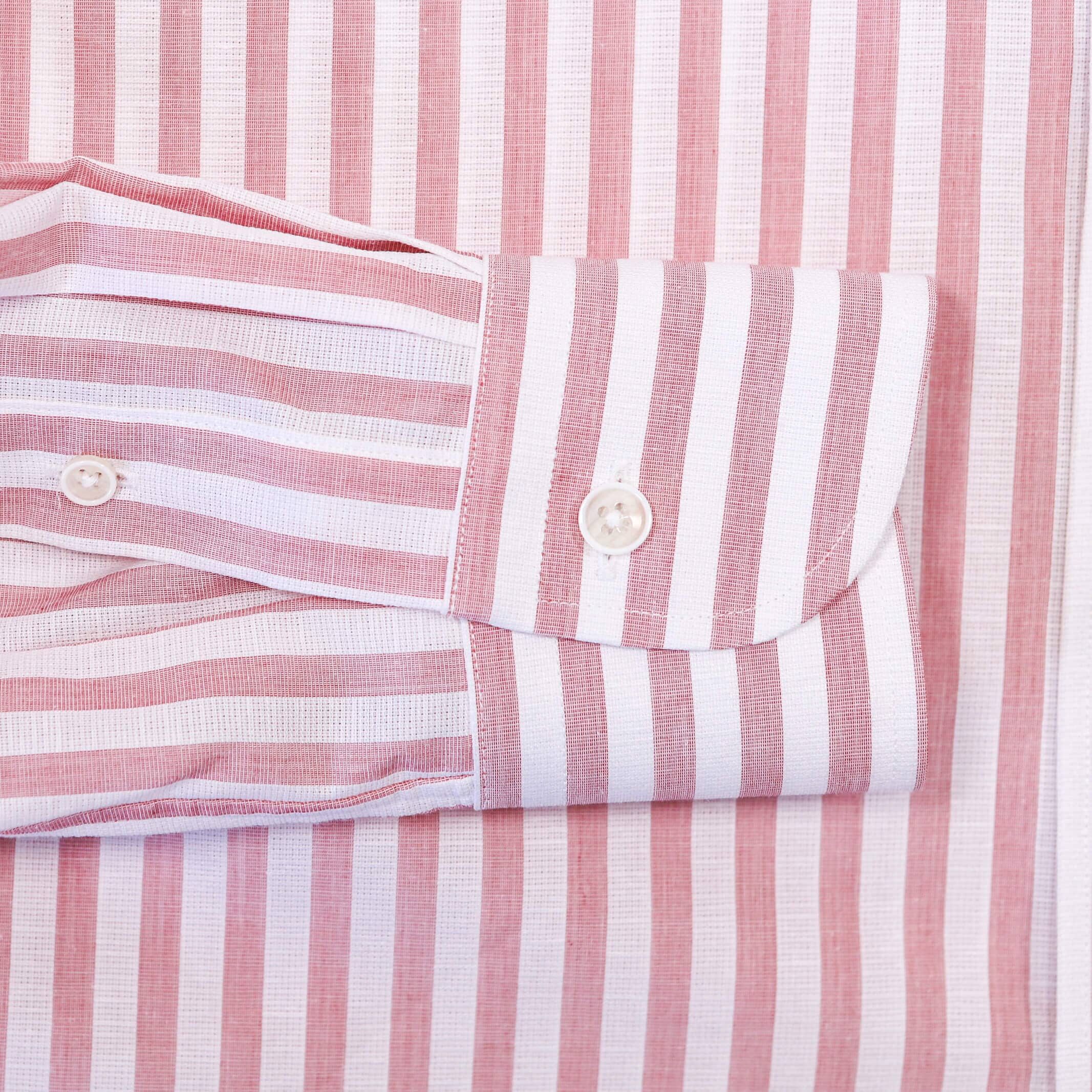 The Red Heather Emerick Stripe Custom Shirt Custom Dress Shirt- Ledbury