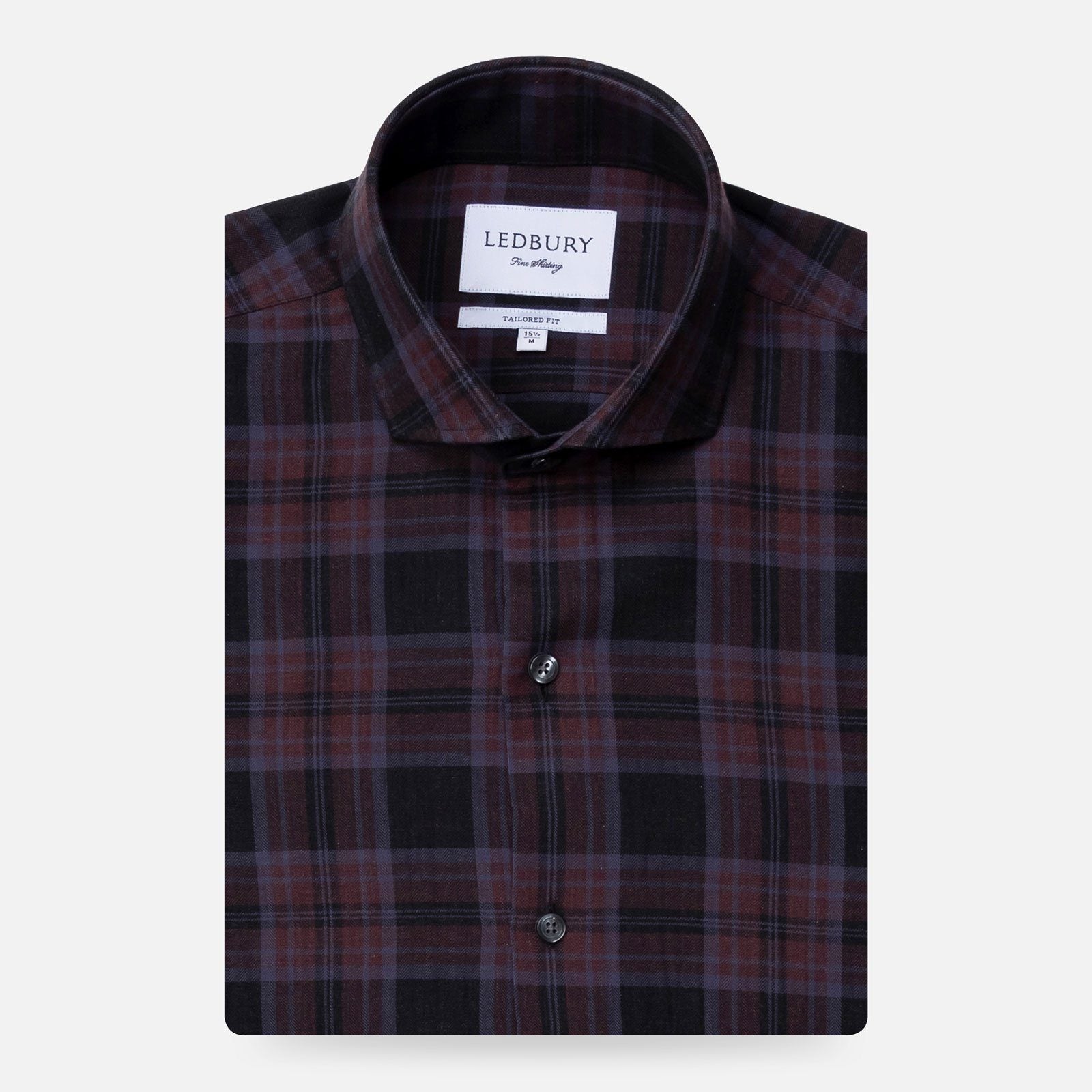 The Esler Brushed Plaid Custom Shirt Custom Casual Shirt- Ledbury