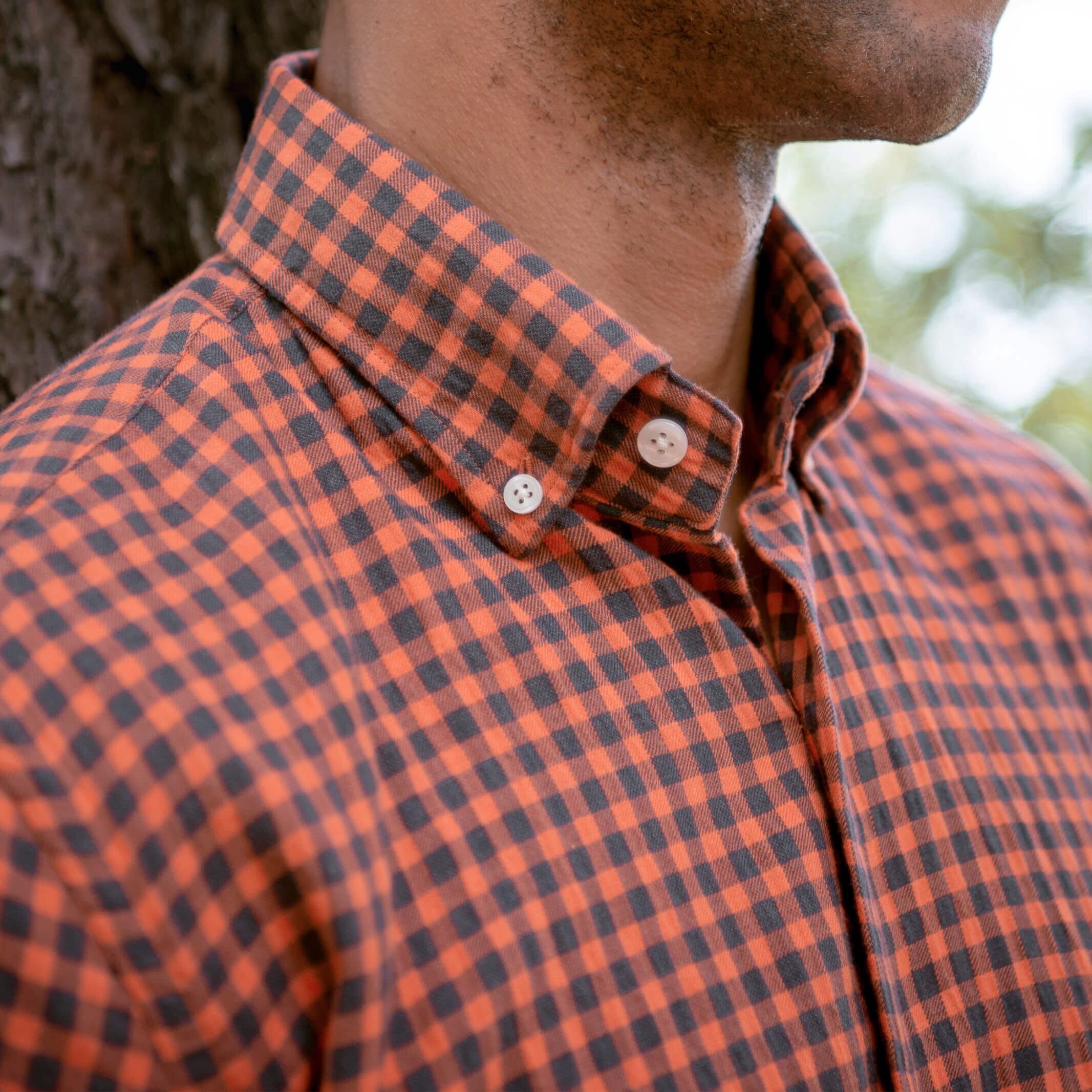 The Pumpkin Farwell Gingham Custom Shirt Custom Casual Shirt- Ledbury