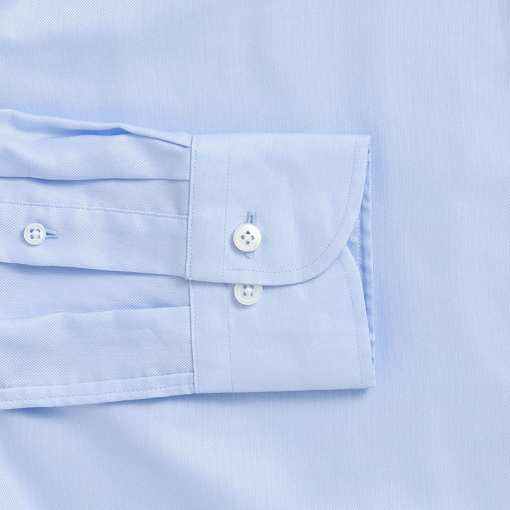 The Light Blue George Royal Oxford Custom Shirt Custom Dress Shirt- Ledbury