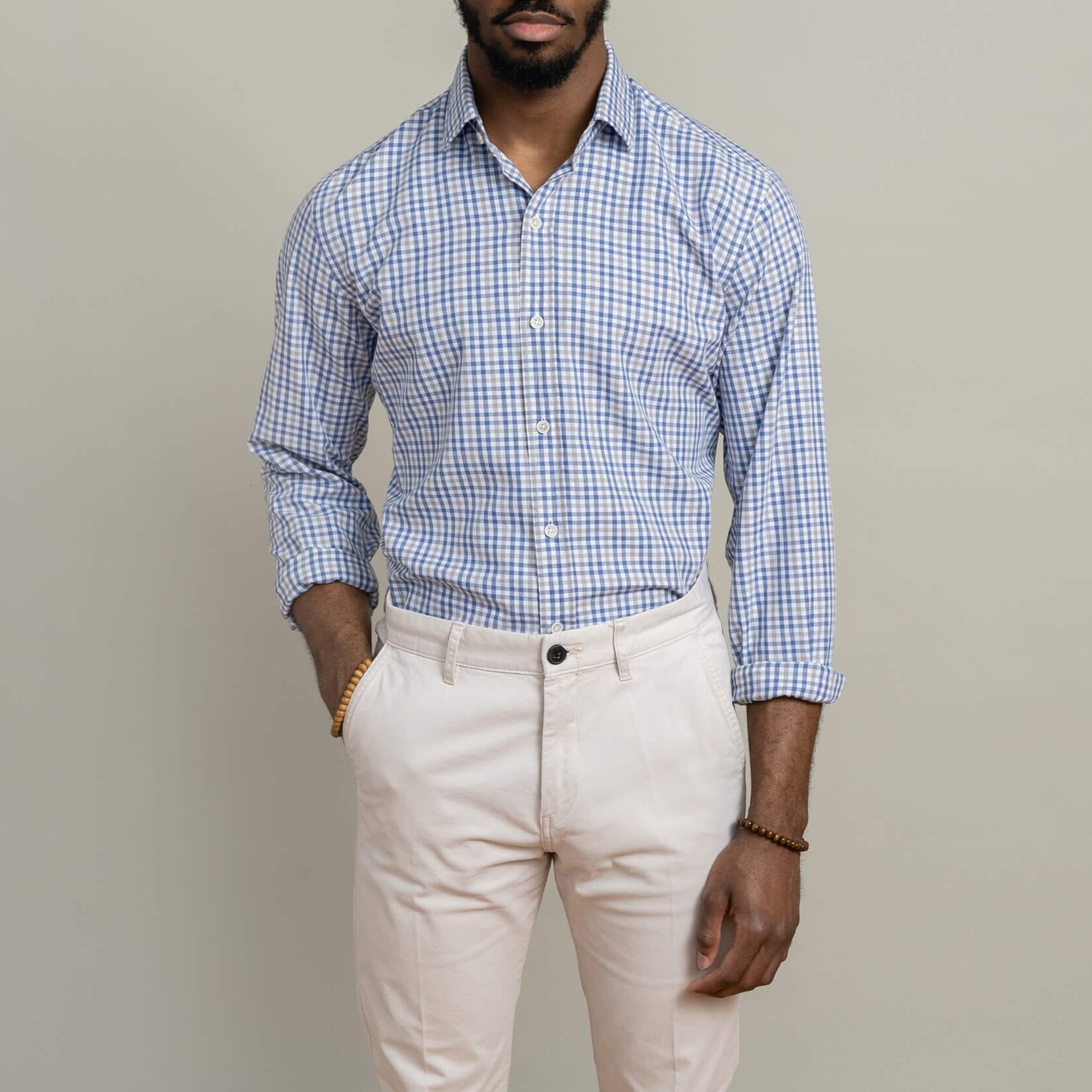The Blue Ginby Twill Dress Shirt Dress Shirt- Ledbury